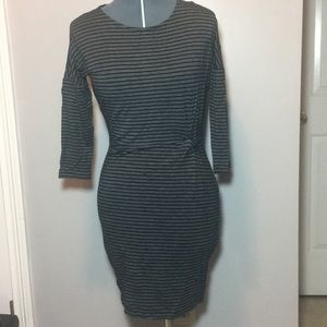 Cupcakes and cashmere striped side knot dress